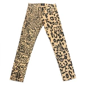 HUDSON Collin Midrise Skinny Crop Jeans – Leopard Print – Size 26 – Made in USA
